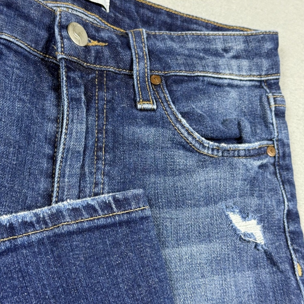 Joes Jeans Womens Blue High Rise Skinny Ankle Distressed Denim Jeans Size 25